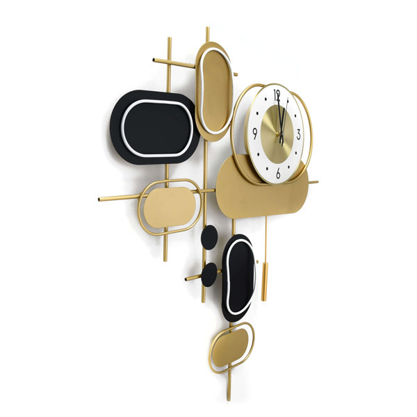 Canora Grey Amiyrah Metal Wall Clock Wayfair.ie